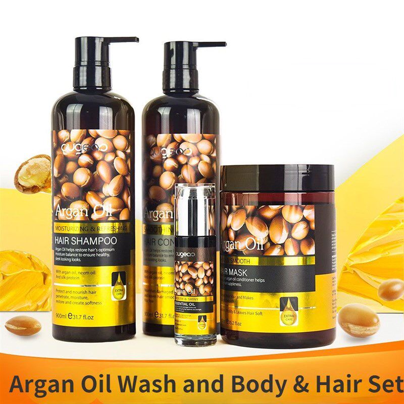 Moroccan Glycerin Shampoo conditioner  hair mask Agan oil - 实物图