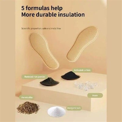 Heated Insoles Shoes Sole Mesh Deodorant Breathable Cushion