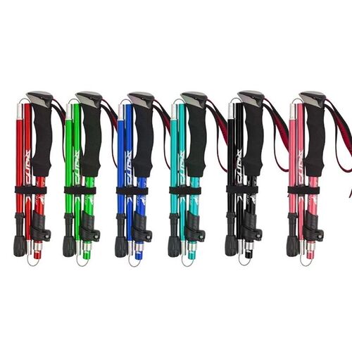 5-Section Outdoor Fold rekking Pole Camping Portable Walking