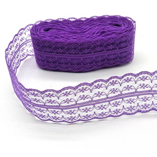 New 10 Yards White Lace Ribbon 45MM Width Lace Trim Fabric D