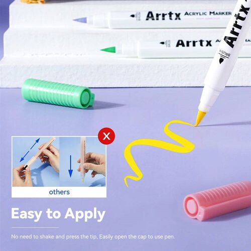Arrtx Acrylic Paint Pens, Extra Fine Tip Acrylic Paint Marke