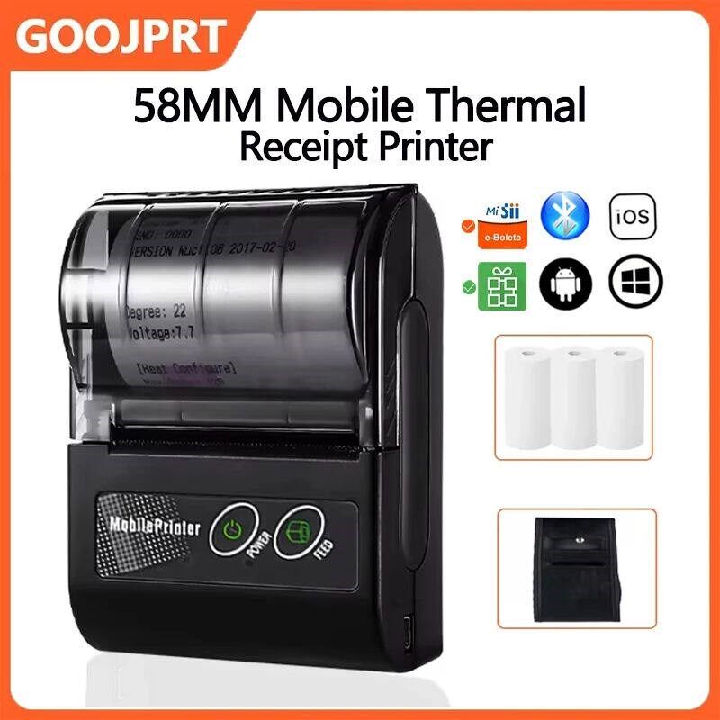 58mm Portable Printer Thermal Label Printer Wireless Receipt - 实物图