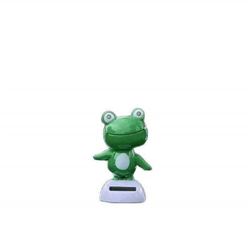 Car Solar-powered Frog Ornament for Interior Decoration - Su
