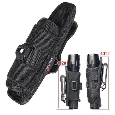 Tactical 360 Degrees Rotatable Wat Clip Flashlight Pouch H