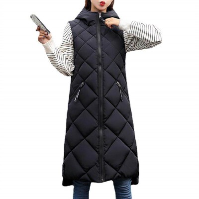 Outwear  Stylish Zipper Pockets Lady Coat Thick Winter Vest