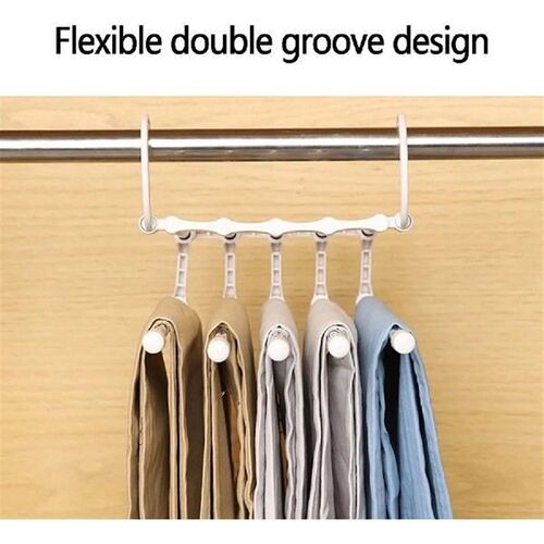 Multi-functional clothes hanger folding pants storage rack
