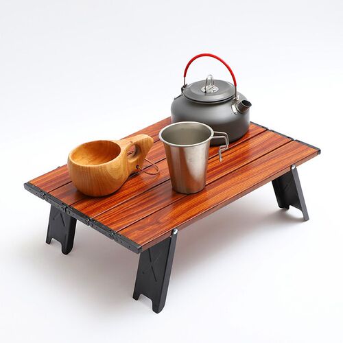 HooRu Mini Foldable Camping Table Portable Folding Picnic To