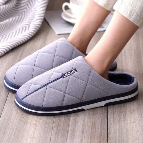 Mens Cotton Slippers For Autumn And Winter, Extra Large Siz