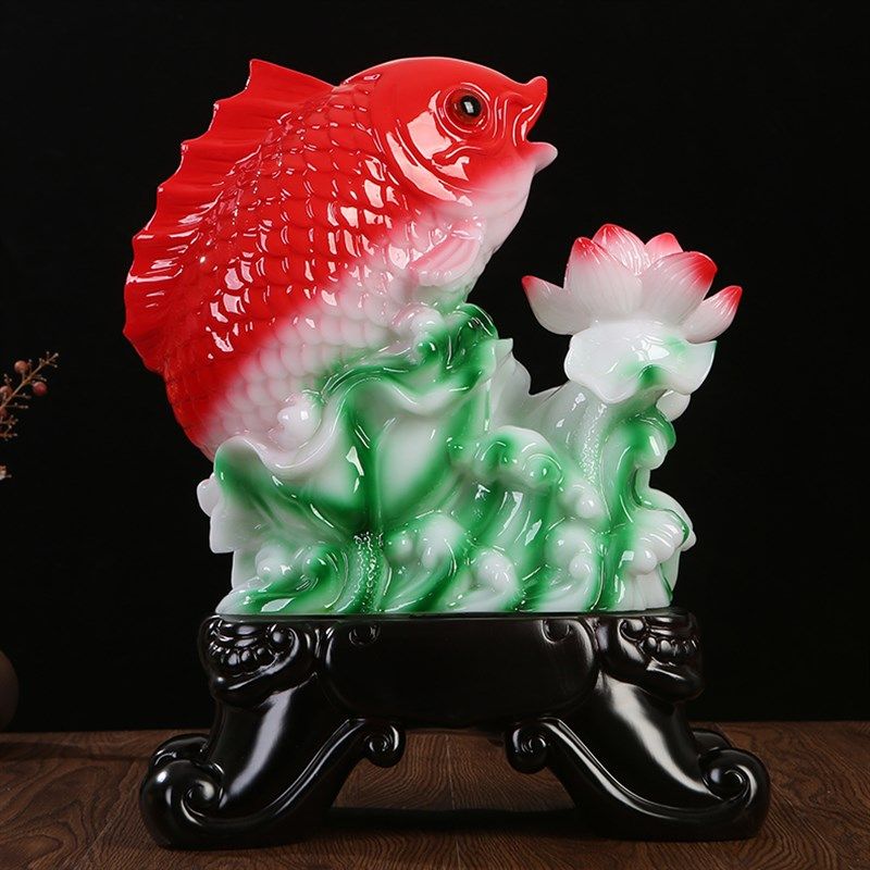 年年有余招财鱼摆件家居客厅装饰品电视柜办公室摆设乔迁开业礼品,家居饰品,装饰摆件,淘宝优惠券,粉丝福利购,淘宝优惠卷