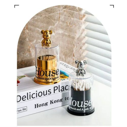 Creative Bear Toothpick Box Cotton Swab Storage Box Toothpic
