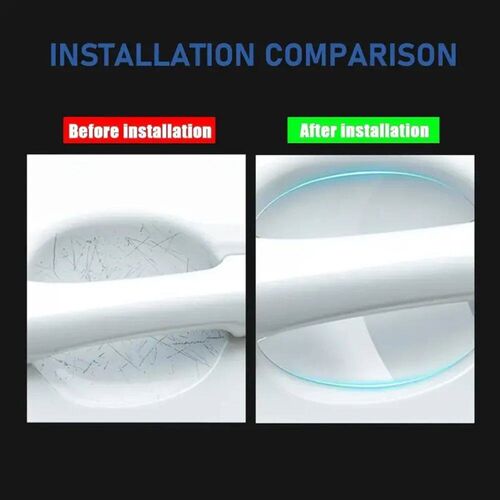 8pcs/set of door handle stickers, scratch-resistant handles,