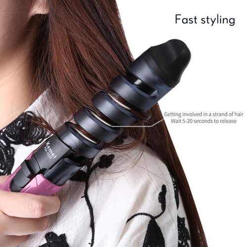 Electric Hair Curler Professional Spiral Curling Iron Wand