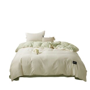 Cotton 100 Cotton Four-piece Set Light Luxury Simple Long St