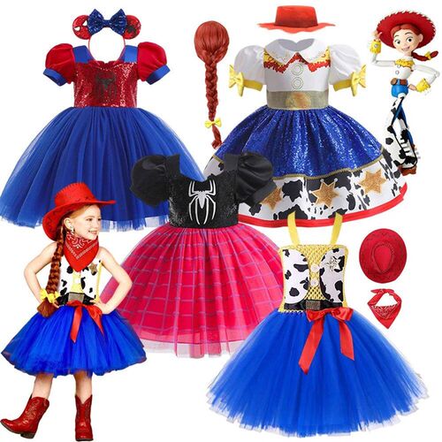 Spiderman Girls Cosplay Tutu Dress Jessie Costumes