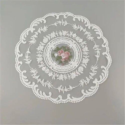 1~10PCS Vintage Table Cloth Cover Lace Embroidery Placemat