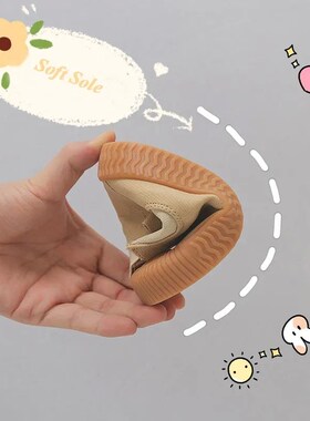 Children high-top canvas shoes baby with cotton warm soft bo