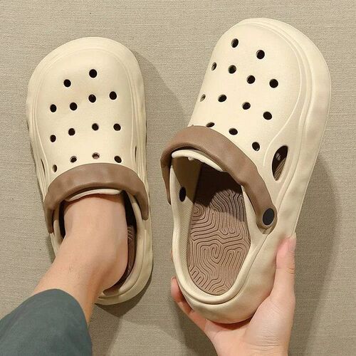 Hole Sandals Thick Soled Beach Outdoor Mens Summer Wear
