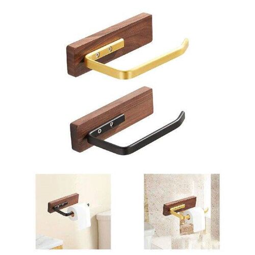 Walnut Wood Tissue Holder Kitchen Roll Dispenser Tissue Box