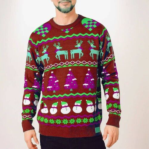 New Mens Knitted Sweater for Autumn Winter Christmas Casual