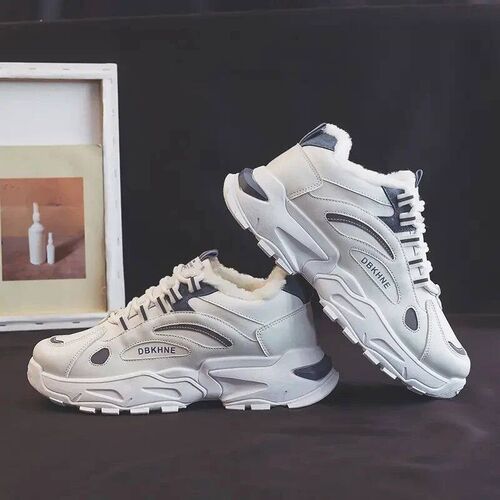 2023 Winter Mens Fashion Short Boots Plush Warm Mens Snow