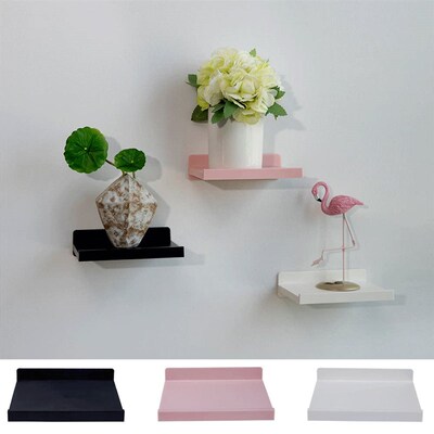 Punch-Free Wall Shelf Home Decoration Rack Handicraft Displa