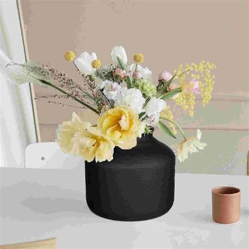 Indoor Flower Pots Iron Matte Vase Holder Halloween Black