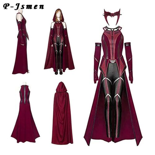 P-Jsmen Female Wanda Maximoff Cosplay Costume Scarlet Witch