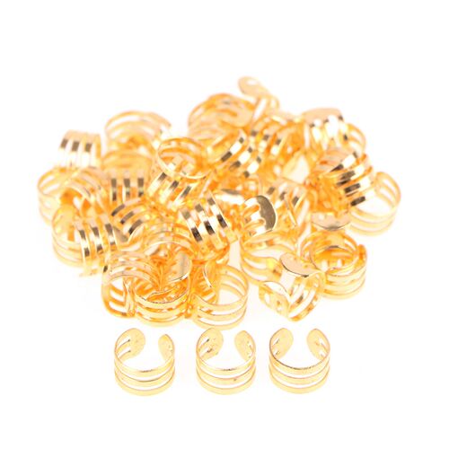5-180pcs Hair Braid Dreadlock Beads Cuffs Clips Braid Spiral
