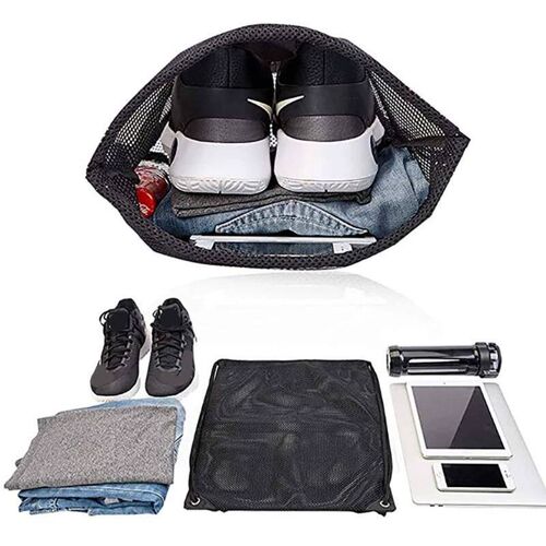Mesh Drawstring Bag Swim Bag Mesh Swimming Bag Foldable Wash