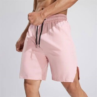 Joggers Men Short Pants Summer Quick Dry Solid Workout Polye