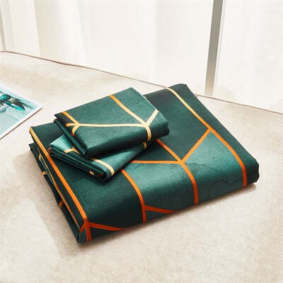 Geometry Duvet Cover Set Nordic Single Double Bed Linen 2 Pe