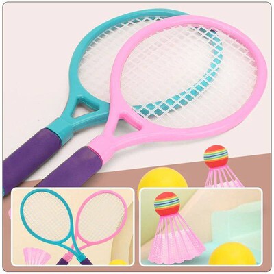 Portable Kids Badminton Rackets Tennis Racket Toy Plastic Ma