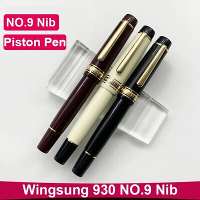 WingSung/JUNLAI Large 930 Resin Piston Fountain Pen N0.9 Ira