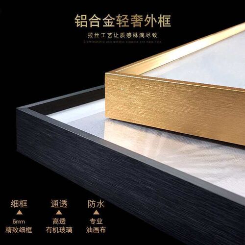 Nordic Light Luxury Living Room Decorative Painting Modern S