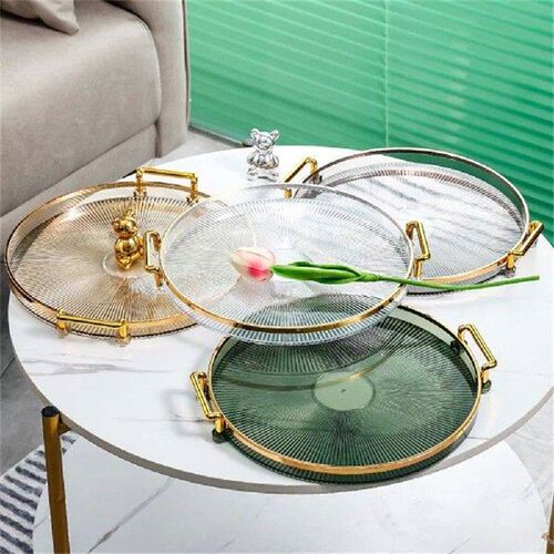 Light Luxury Coffee Table Tea Cup Storage Plate With