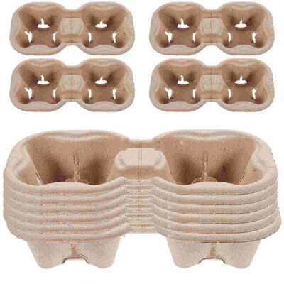 25 Pcs Beverage Packing Rack Trays Outdoor Cup Takeout