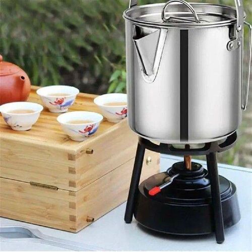Camping Kettle Outdoor Camping Portable Hanging Kettle