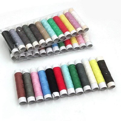 Household Hand Sewing Thread, 12 Colors Small Thread Spools,