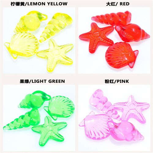 Bulk Lot Acrylic Crystal Animal and Conch Shape Kids Toys Am