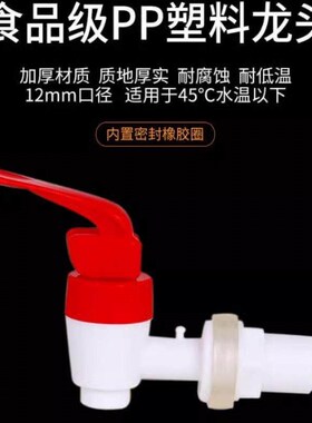 Glass Wine Bottle with 12mm Plastic Tap, Sealed Jar Switch,