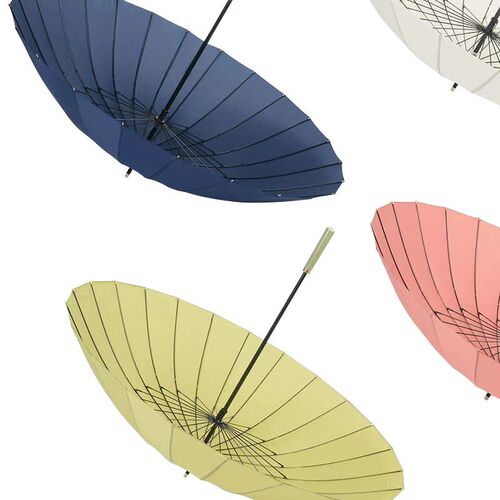 24 Bone Long Handle Umbrella Large Size Mens Larger Reinfor