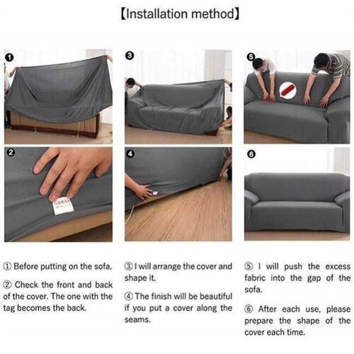 Plush fabirc Sofa cover 1/2/3/4 seater thick Slipcover couch