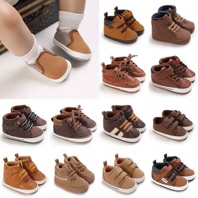 Newborn Male Baby Shoes Soft Soled Crib Shoes Warm Boots Ant
