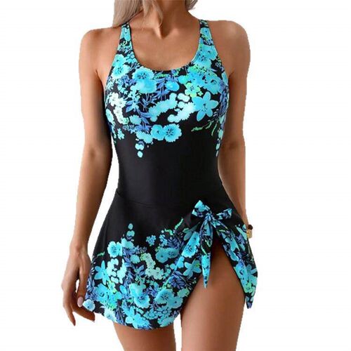 Unified swimsuit for women, conservative skirt style