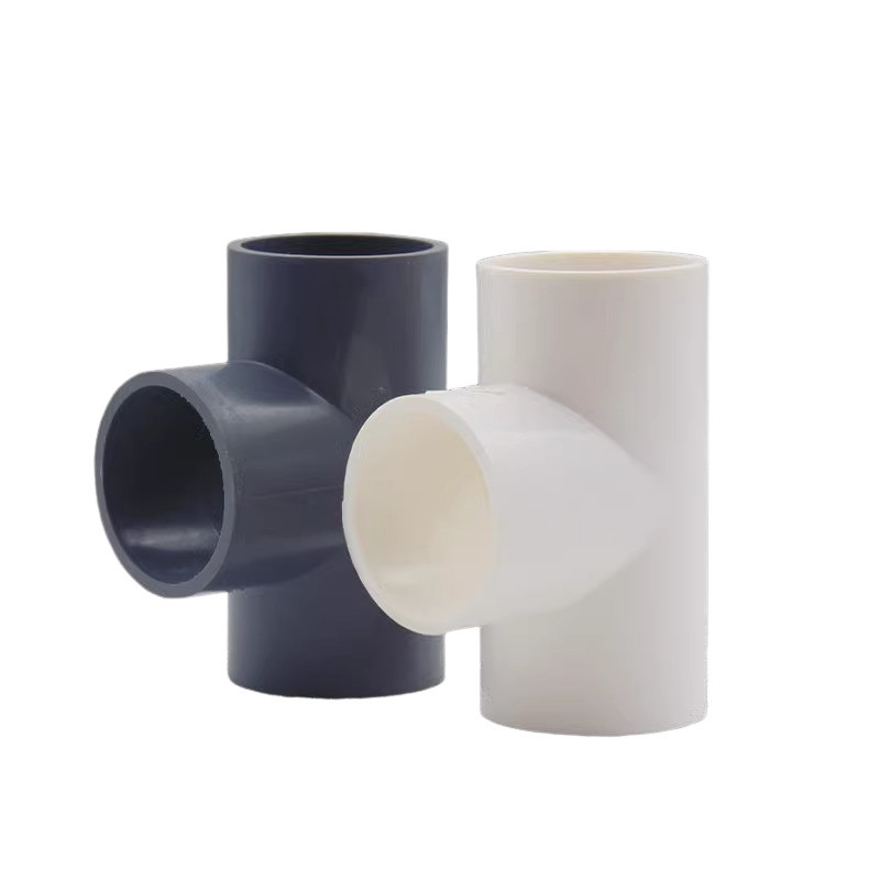 PVC三通 UPVC黏胶给水管三通接头塑料水管管件配件三叉白蓝色灰色,基础建材,UPVC管,淘宝优惠券,粉丝福利购,淘宝优惠卷