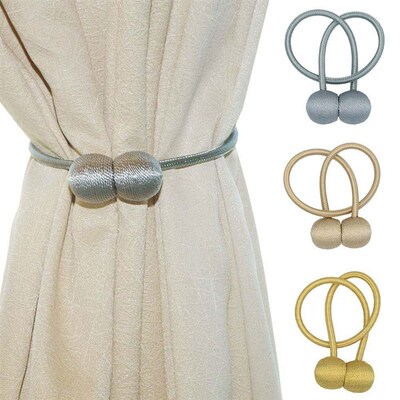 Magnetic Pearl Ball Curtain Tiebacks Tie Backs Holdbacks Buc