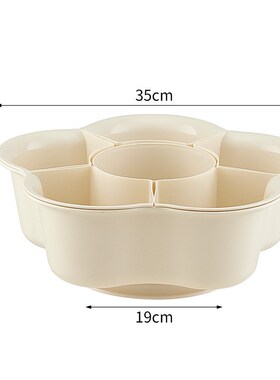 Rotatable Partitioned Veggie Tray for Kitchen Rotating Veggi