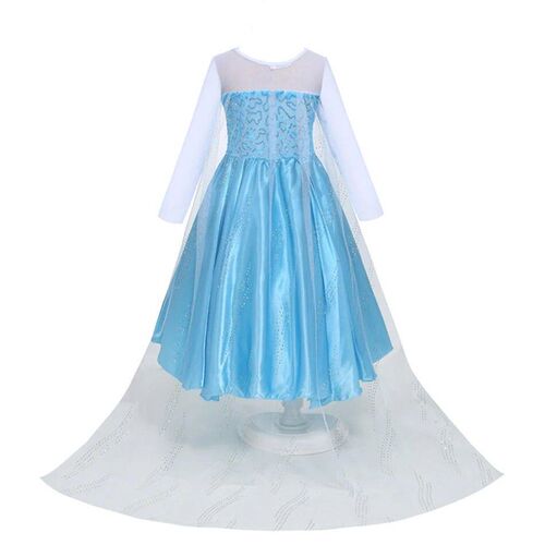Kids Elsa Costume Girl Halloween Princess Cosplay Party