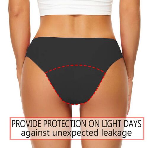 Seamless Menstrual Period Panties 4-Layer Leakproof Heavy Fl