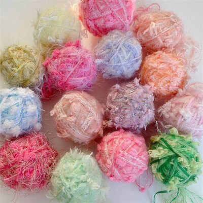 Colored Wool Balls Of Different Sizes, Foam Wool Balls, Chri